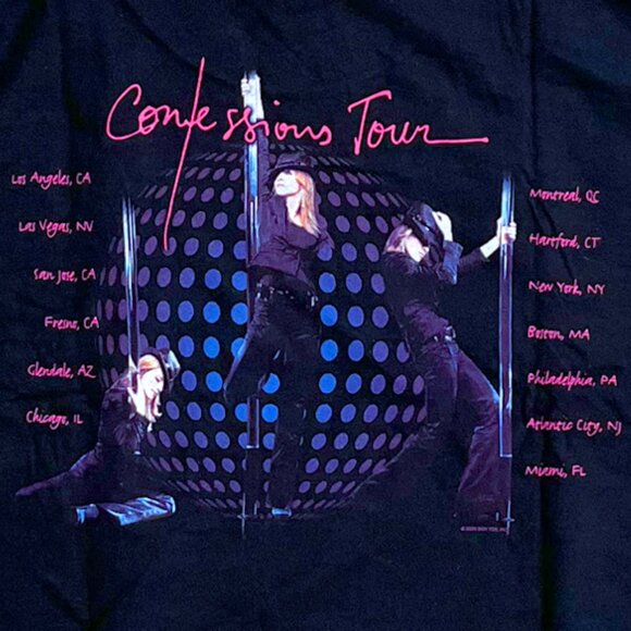 Madonna Toyo Straw Fedora "Confessions Tour" 2006 Vintage Concert Tee - Picture 4 of 6